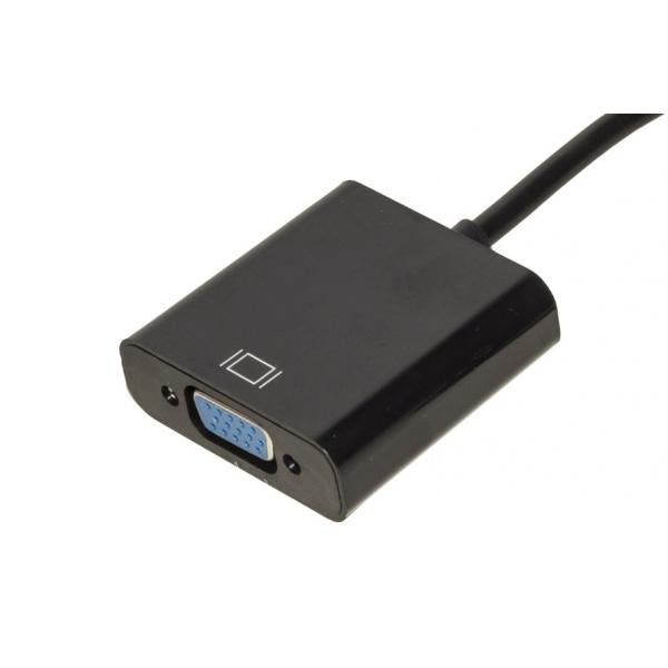 Convertitore per segnali da HDMI a VGA - Lunghezza cavo 15 cm - Per collegamento di PC notebook o altri dispositivi con porta HDMI a proiettori o monitor VGA.