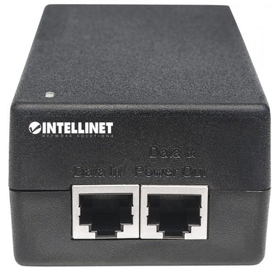 Intellinet 561235 adattatore PoE e iniettore Gigabit Ethernet 48 V (Gigabit Ultra PoE+ Injector, - 1 x 60 W Port, IEEE 802.3bt - and IEEE 802.3at/af Compliant, Plastic Housing [Euro 2-pin plug] Gigab