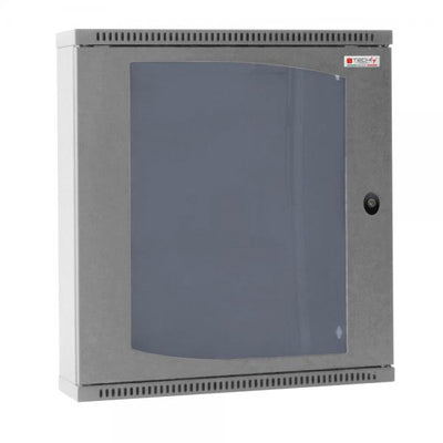 Armadio Rack 19'' Flat a muro p.30cm 6 unità sezione unica Grigio