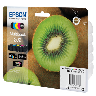 Epson Multipack 202 - confezione da 5 - nero, giallo, ciano, magenta, nero fotografico
