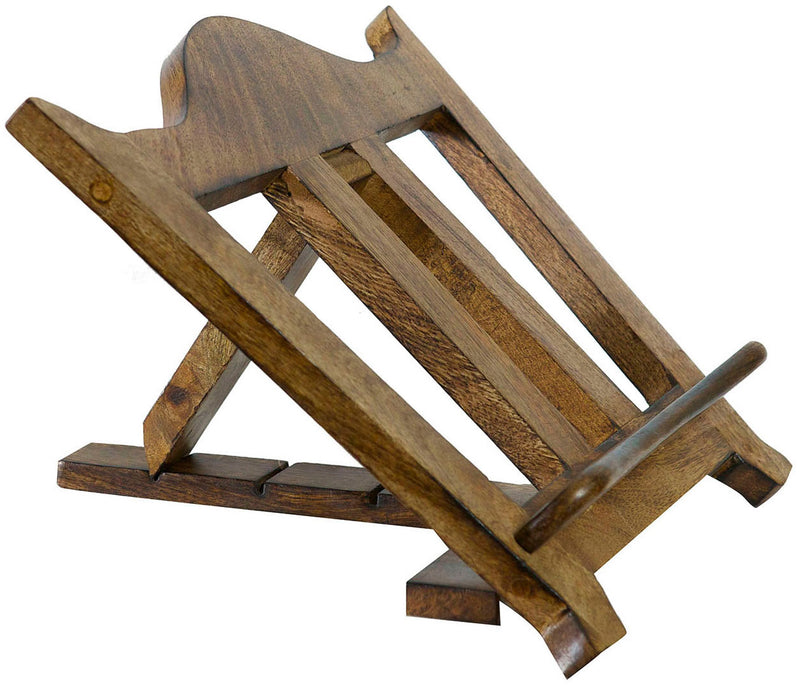 Biscottini Leggio da appoggio in legno finitura noce L35xPR7xH28 cm