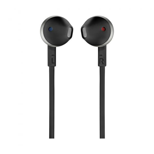 Cuffie Auricolari A Filo Jbl T205 - Leggere Con Microfono Universale Ad Un Pulsante - Colore Nero