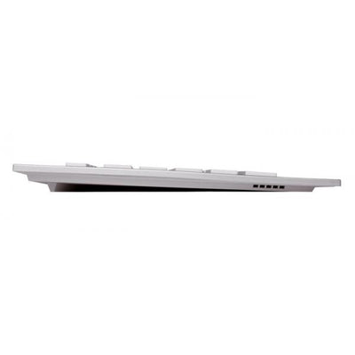 Dw 8000 Tastiera Rf Wireless Francese Argento, Bianco