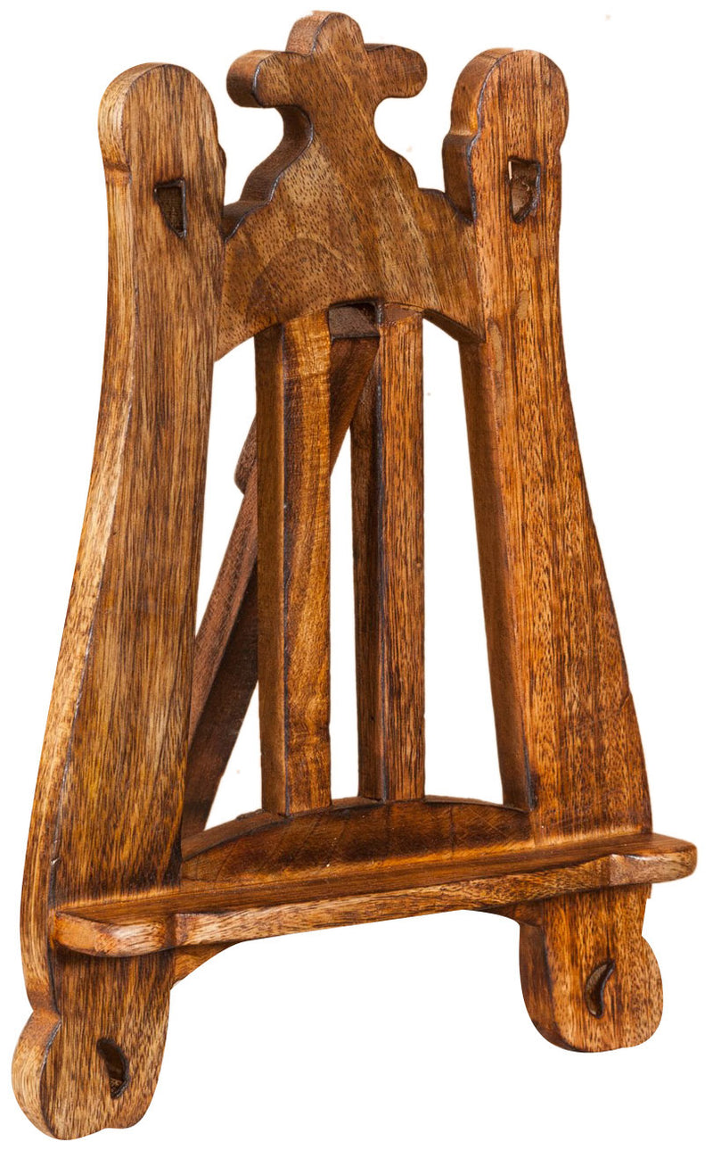 Biscottini Leggio da appoggio in legno finitura noce L24xPR7xH36 cm