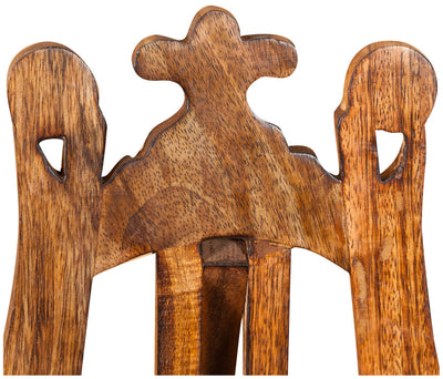 Biscottini Leggio da appoggio in legno finitura noce L24xPR7xH36 cm