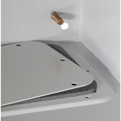 Armadio Rack 19'' a muro 17U grigio IP65 porta vetro prof. 200mm