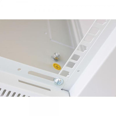 Armadio Rack 19'' a Muro 9U prof. 450 Nero Assemblato