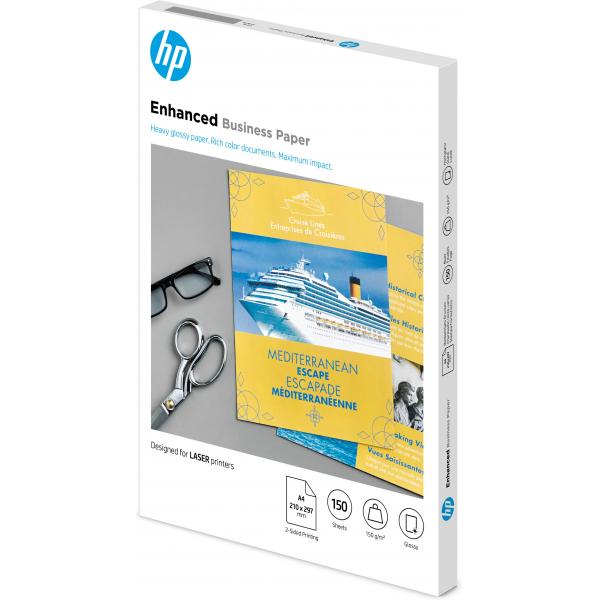 HP Confezione da 150 fogli carta professionale per stampe laser lucida 150 g/m A4/210 x 297 mm