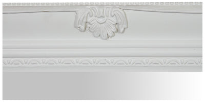 Biscottini Specchiera da appendere verticale/orizzontale L62xPR4xH82 cm finitura bianco anticato.