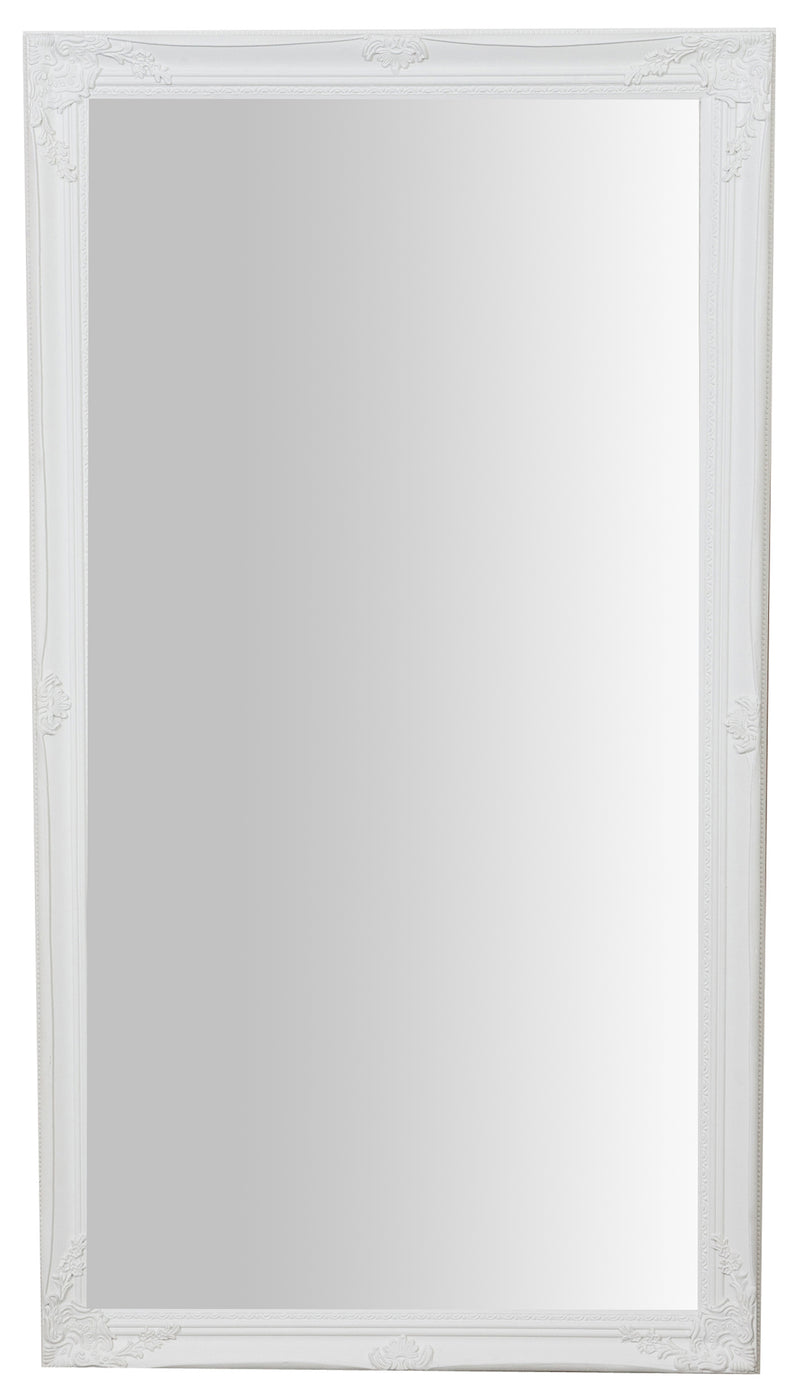 Biscottini Specchiera da appendere verticale/orizzontale L72xPR4xH132 cm finitura bianco anticato