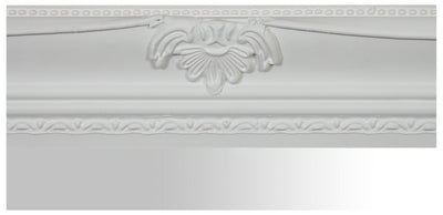 Biscottini Specchiera da appendere verticale/orizzontale L72xPR4xH132 cm finitura bianco anticato