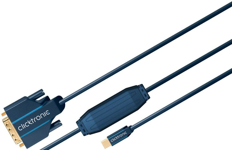 Cavo Mini DisplayPort (Thunderbolt) a DVI-D 24+1 2m Alta Qualità