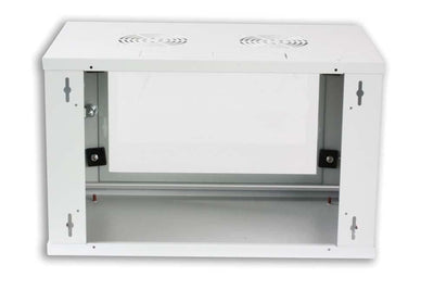 Armadio Rack 19'' a muro 10 unità prof. 400 Grigio Assemblato