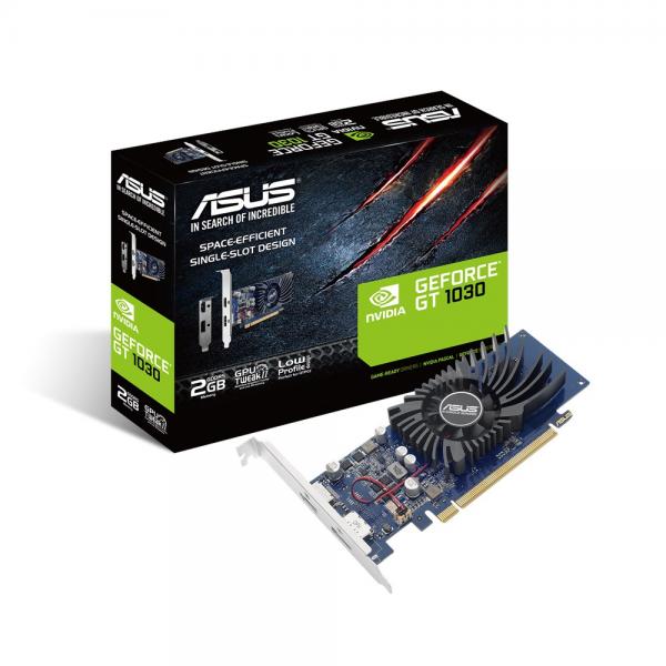 Scheda video Asus GeForce GT 1030 2G GT1030-2G-BRK - 64bit - 2GB GDDR5 - 1x Display Port, 1x HDMI - Clock 1506 MHz / 1266 MHz - Pci-express