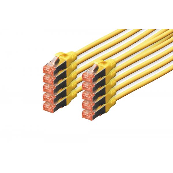 DIGITUS CAT 6 S/FTP Patchkabel, 10 Stuck