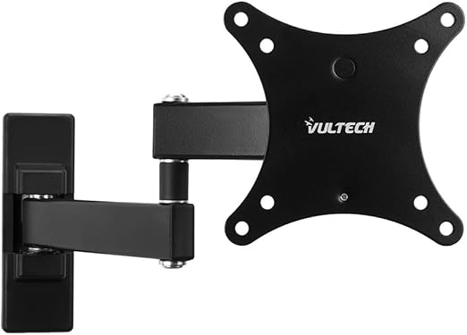 VulTech BTV-1326LITE Supporto da Parete per TV da 13 a 26 Pollici, Staffa TV con Braccio Girevole ed Estendibile, Max VESA 100x100, Supporto Ultra Resistente 15 kg, Nero