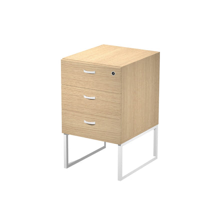 Cassettiera alta 3 cassetti da posizionare sotto la scrivania cm. 41,5x50x72,2h