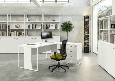 Cassettiera alta 3 cassetti da posizionare sotto la scrivania cm. 41,5x50x72,2h