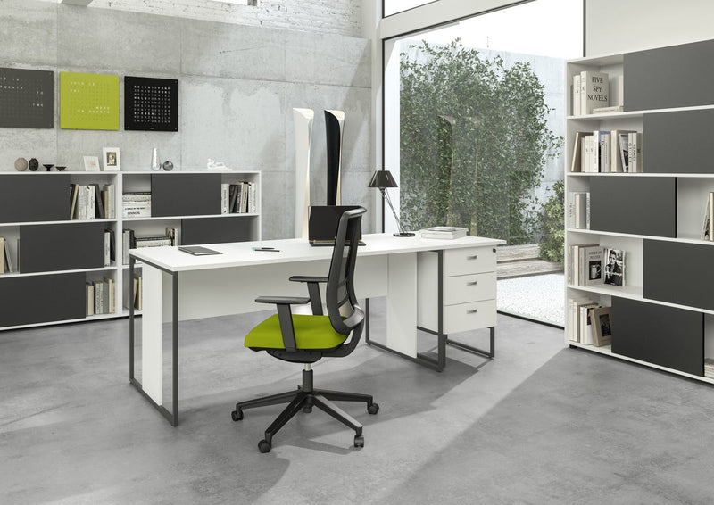 Cassettiera alta 3 cassetti da posizionare sotto la scrivania cm. 41,5x50x72,2h