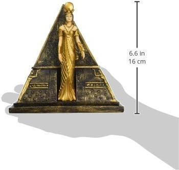 Design Toscano Egiziano Décor Trinket - Egiziano dea Iside Piramide Jewelry Box - Statue egizie