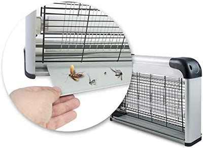 Antizanzare Elettrico 50mq 2 Lampade UV Silenzioso Cattura Zanzare Insetti