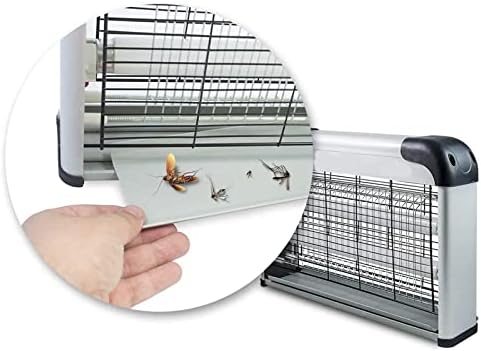Antizanzare Elettrico 50mq 2 Lampade UV Silenzioso Cattura Zanzare Insetti