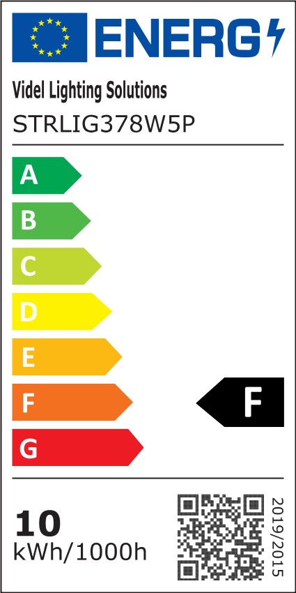 10 W/M luce continua 12V 3000K IP65 Videl