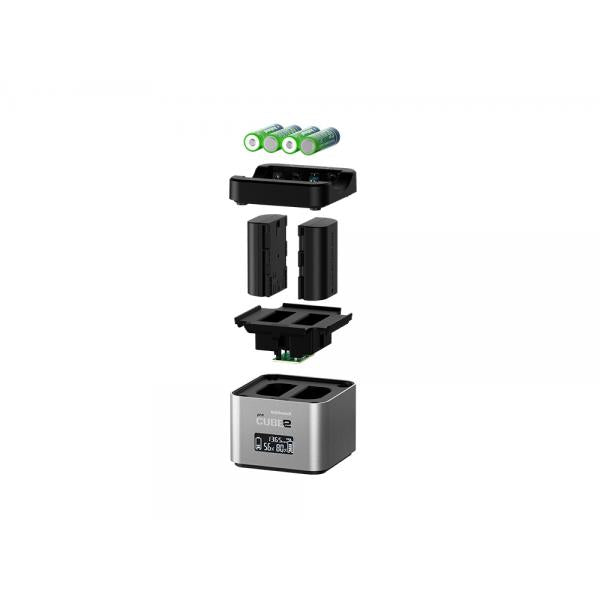 Hahnel pro Cube2 carica batterie Batteria per fotocamera digitale dC