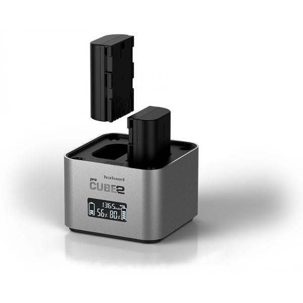Hahnel pro Cube2 carica batterie Batteria per fotocamera digitale dC