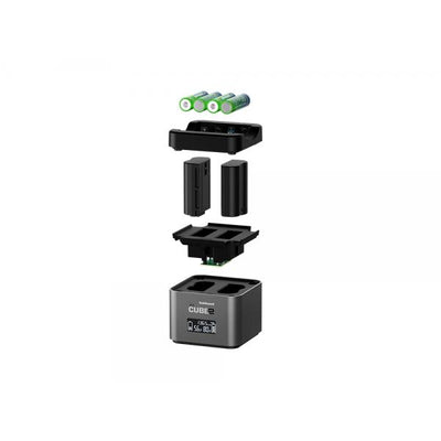 Hahnel ProCube2 Nikon carica batterie Batteria per telecamera sportiva AC, Accendisigari