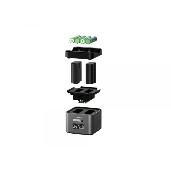 Hahnel ProCube2 Nikon carica batterie Batteria per telecamera sportiva AC, Accendisigari