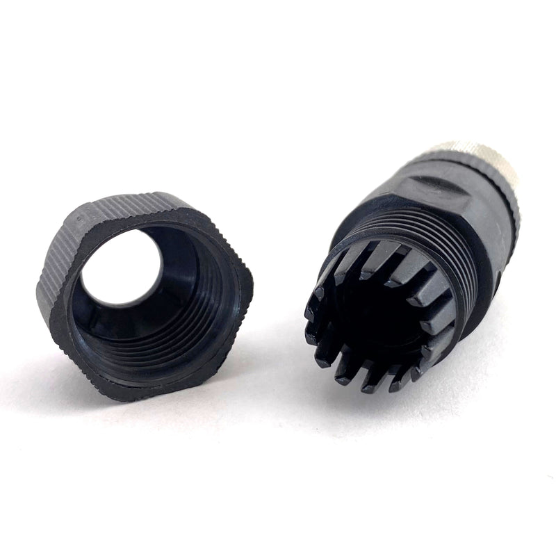 Connettore M12 femmina DIR.5 poli a vite Aleyay