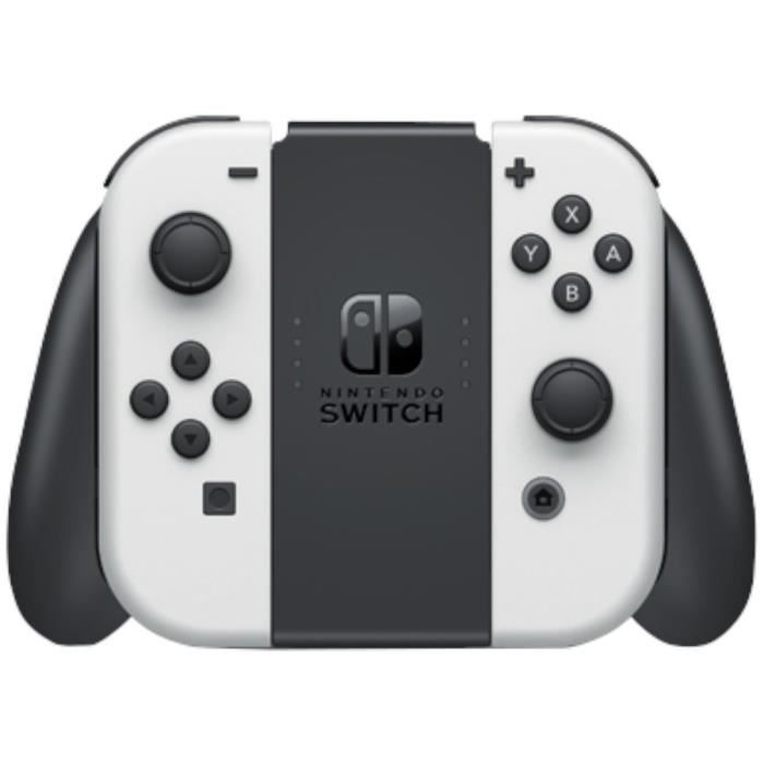 Console Nintendo Switch (modello OLED) : Nuova versione, colori intensi, schermo da 7 pollici - con un Joy-Con bianco