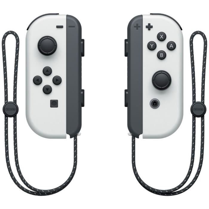Console Nintendo Switch (modello OLED) : Nuova versione, colori intensi, schermo da 7 pollici - con un Joy-Con bianco