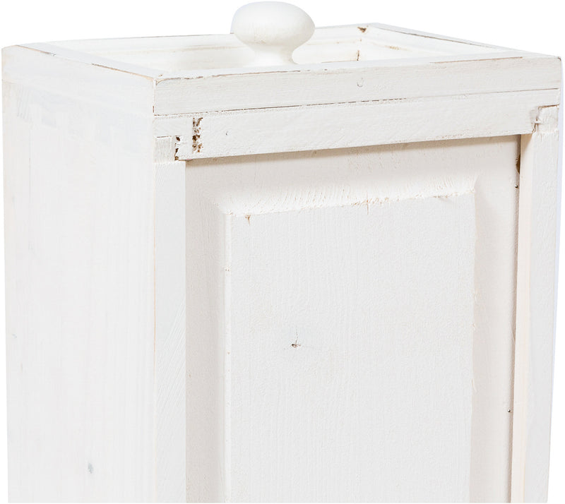 Biscottini Mobile porta tv Country in legno massello di tiglio finitura bianca anticata L150xPR51xH56 cm. Made in Italy