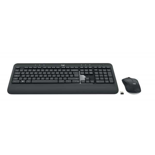 Logitech Advanced MK540 tastiera Mouse incluso USB QWERTZ Tedesco Nero, Bianco