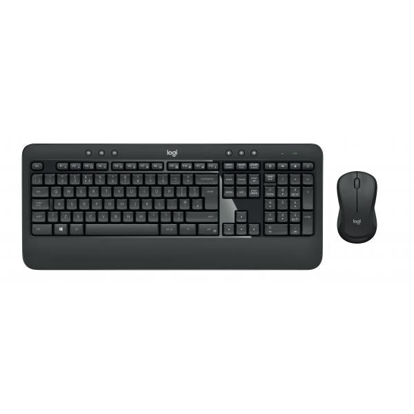 Logitech MK540 Advanced Combo Tastiera e Mouse Wireless per Windows, Ricevitore USB Unifying 2,4 GHz, Tasti di Scelta Rapida Multimediali, Durata Batteria di 3 Anni, per PC, Laptop (MK540 ADV WRLS KE