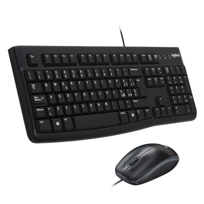 Logitech Tastiera+mouse Usb Nero Mk120 920-002543