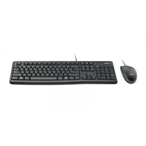 Logitech Tastiera+mouse Usb Nero Mk120 920-002543
