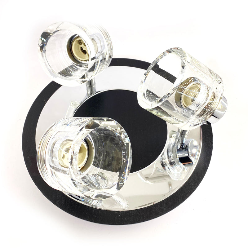 Plafoniera 3 faretti con vetro MAX 3X50W GU10 Aleyay