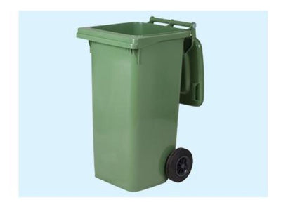 BIDONE BIDONI QUADRI CON RUOTE PER RIFIUTI 240LT CM. 73x58xH106 - 4 COLORI