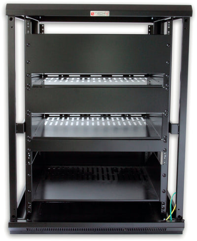 Armadio Rack 19'' 600x600 15U per Audio Video Nero
