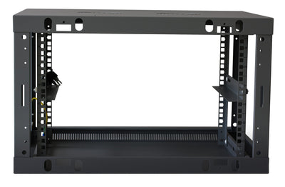 Armadio Rack 19'' a muro 9 unità sezione unica prof. 600mm Nero