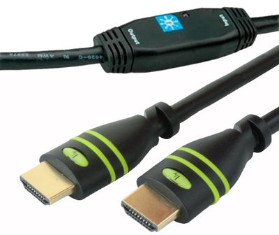 Cavo HDMI High Speed con Ethernet Amplificato A/A M/M 25m Nero