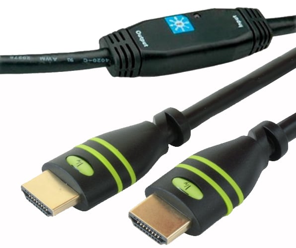 Cavo HDMI High Speed con Ethernet Amplificato A/A M/M 25m Nero