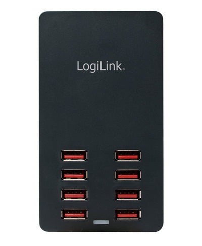 Caricatore da Tavolo a 8 porte USB 44W Nero