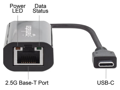 Adattatore di Rete USB-C a 2.5GBASE-T