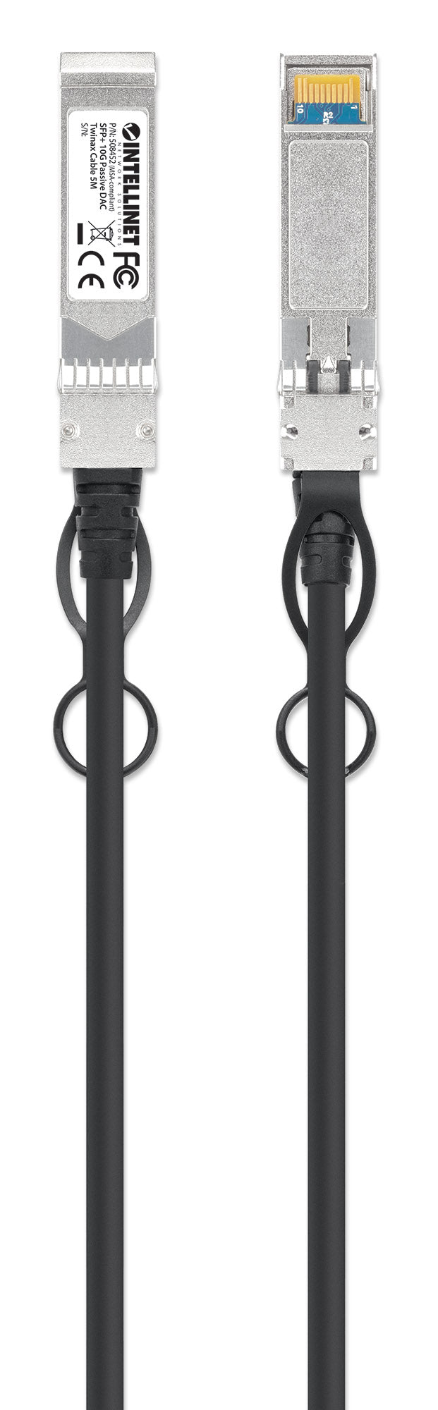 Cavo in Rame Twinax DAC Passivo con Connettori SFP+ 10Gb 5m Nero