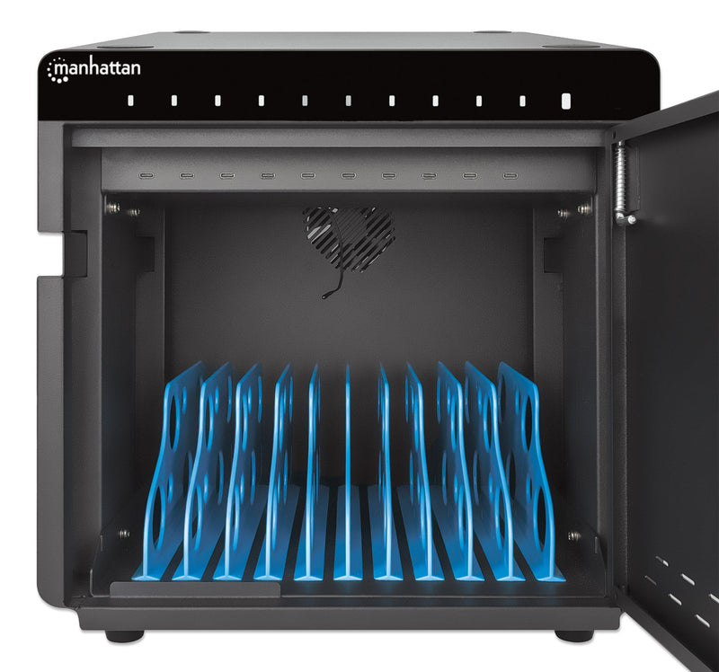 Armadietto Stazione di Ricarica USB-C 180W per 10 Smartphone e Tablet fino a 10,2&