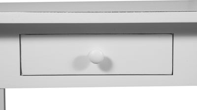 Biscottini Mobile porta tv Country in legno massello di tiglio finitura bianca anticata L110xPR40xH50 cm. Made in Italy